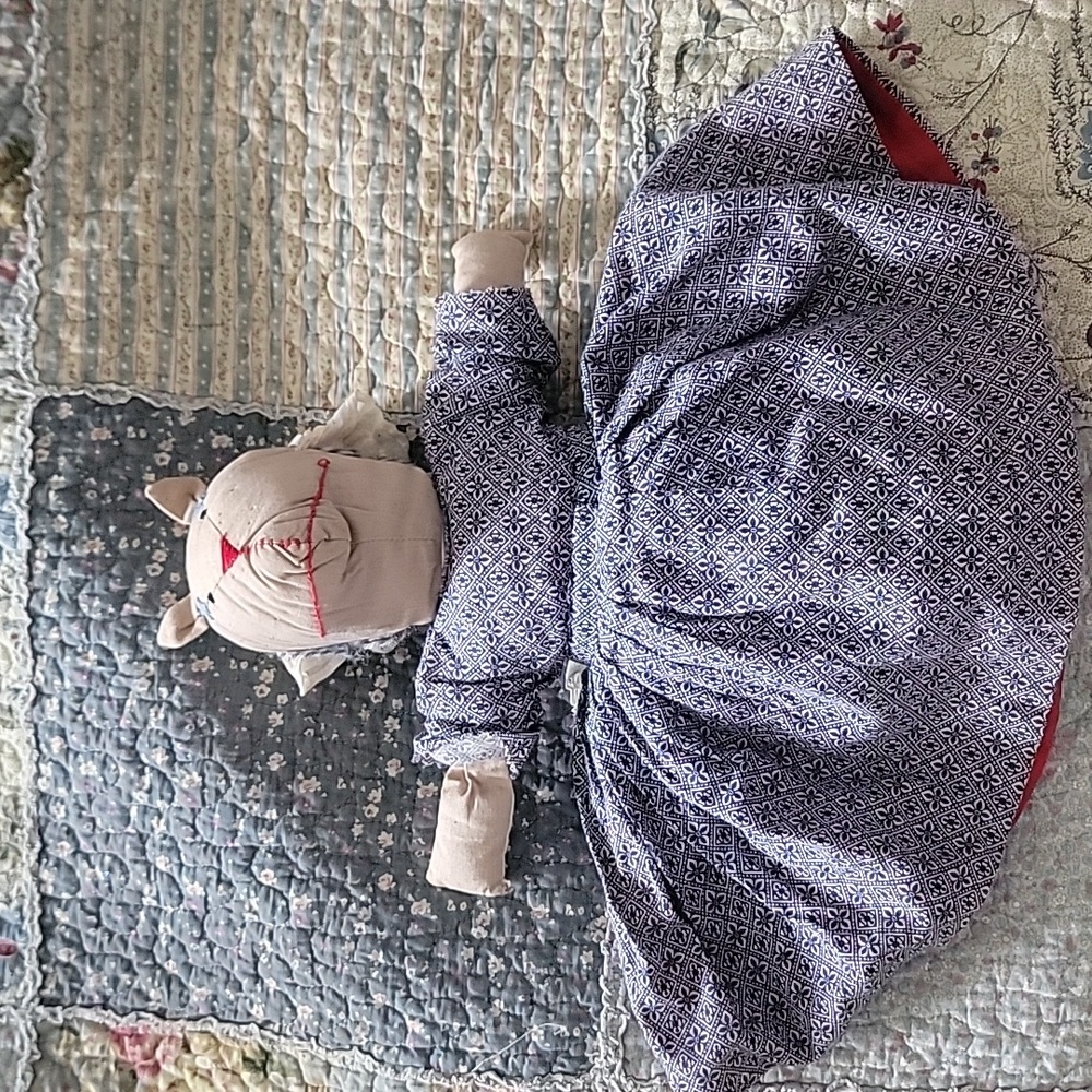 Vintage Tipsy Topsy Reversible Red Riding Hood Grandma Wolf Doll - Picture 6 of 12
